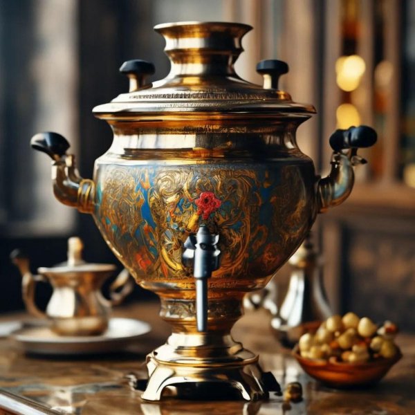 Чаепитие с самоваром