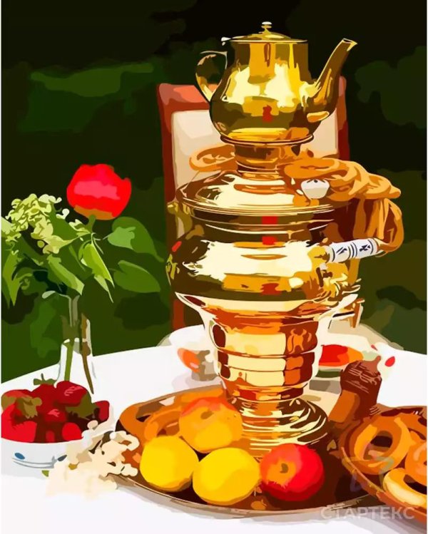 Чаепитие с самоваром