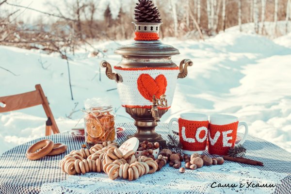 Чаепитие с самоваром