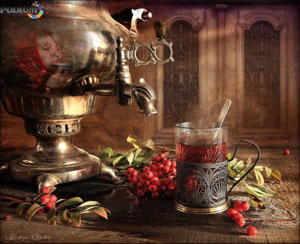 Чаепитие с самоваром