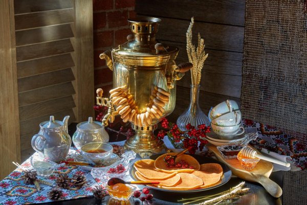 Чаепитие с самоваром