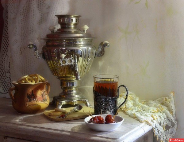 Чаепитие с самоваром