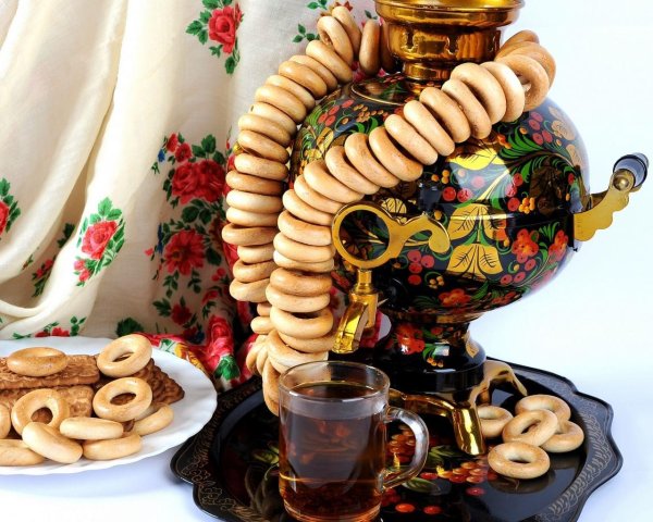 Чаепитие с самоваром