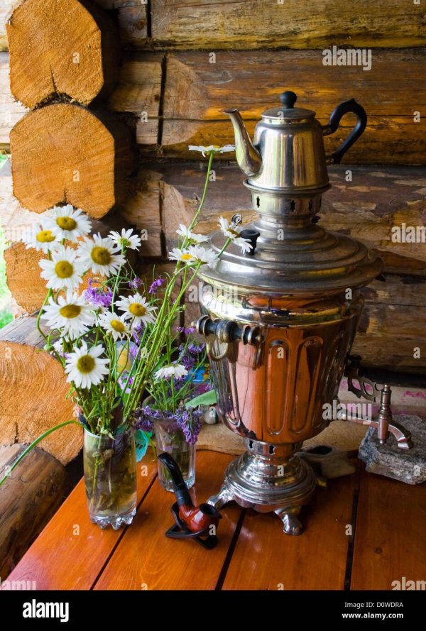 Чаепитие с самоваром