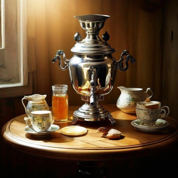 Чаепитие с самоваром