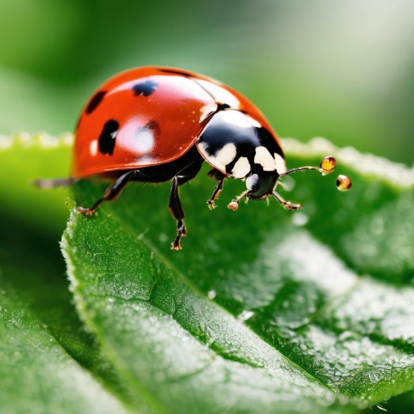 С божьей коровкой