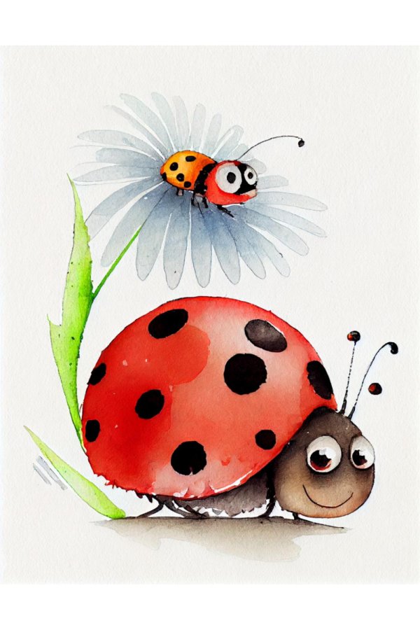 С божьей коровкой