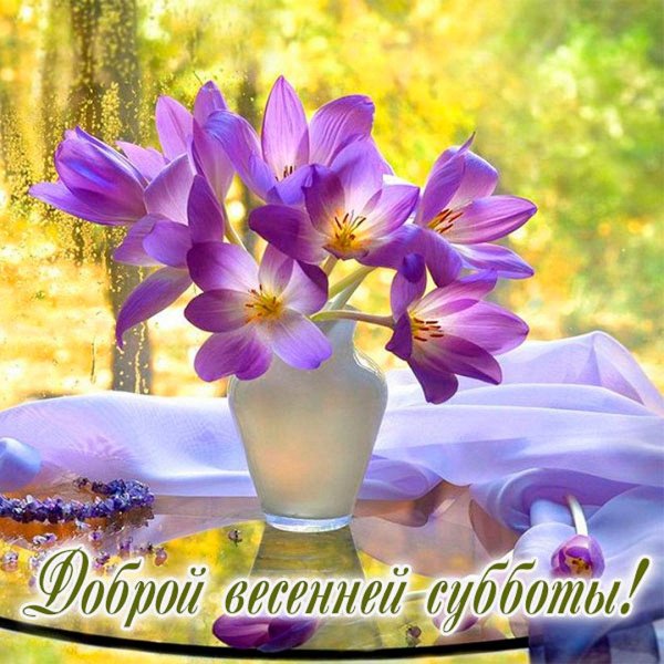 Хорошей субботы весенние