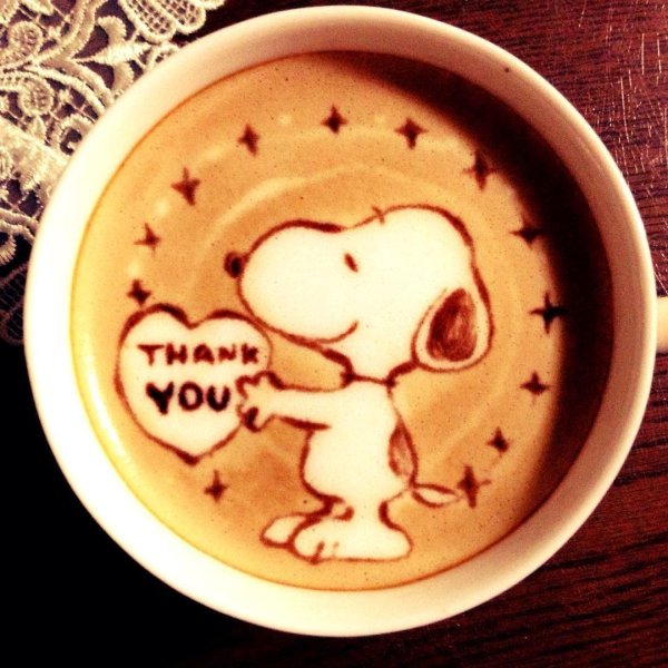 Кофе с надписями