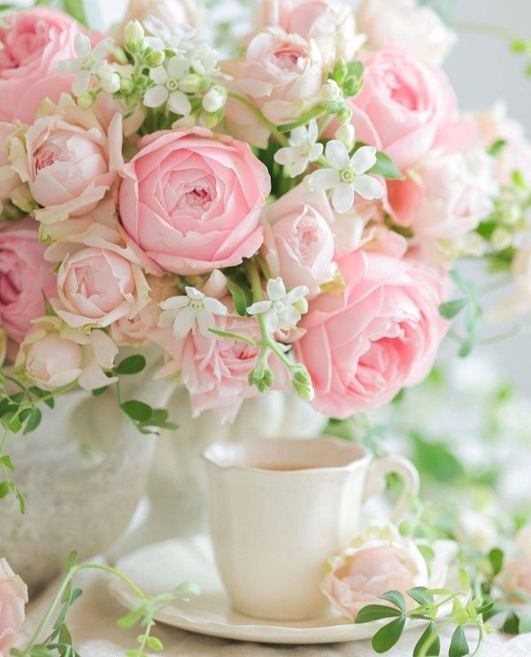 цветы пастельные