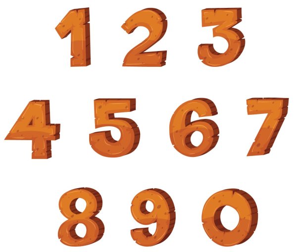 Цифры для оформления