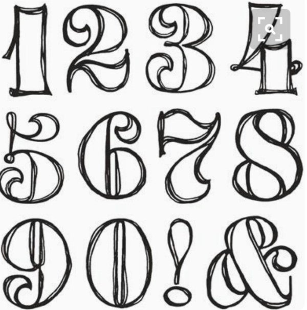 Цифры для оформления