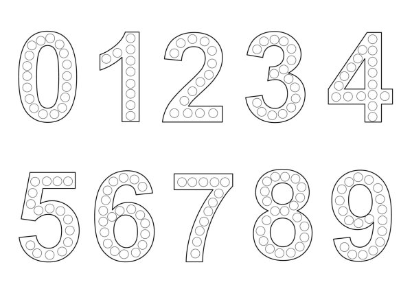 Цифры для оформления