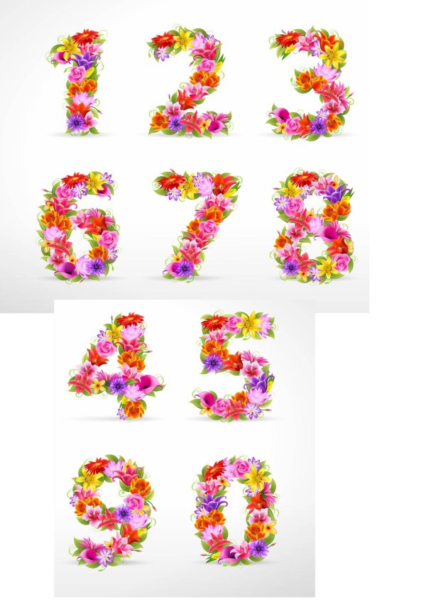 Цифры для оформления