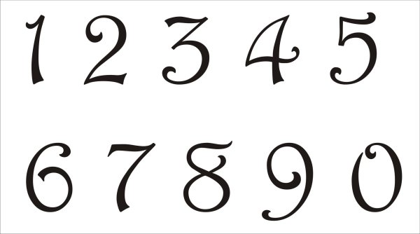 Цифры для оформления