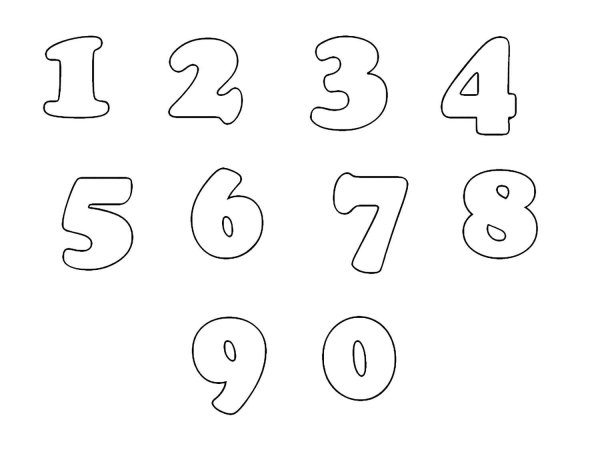 Цифры для оформления