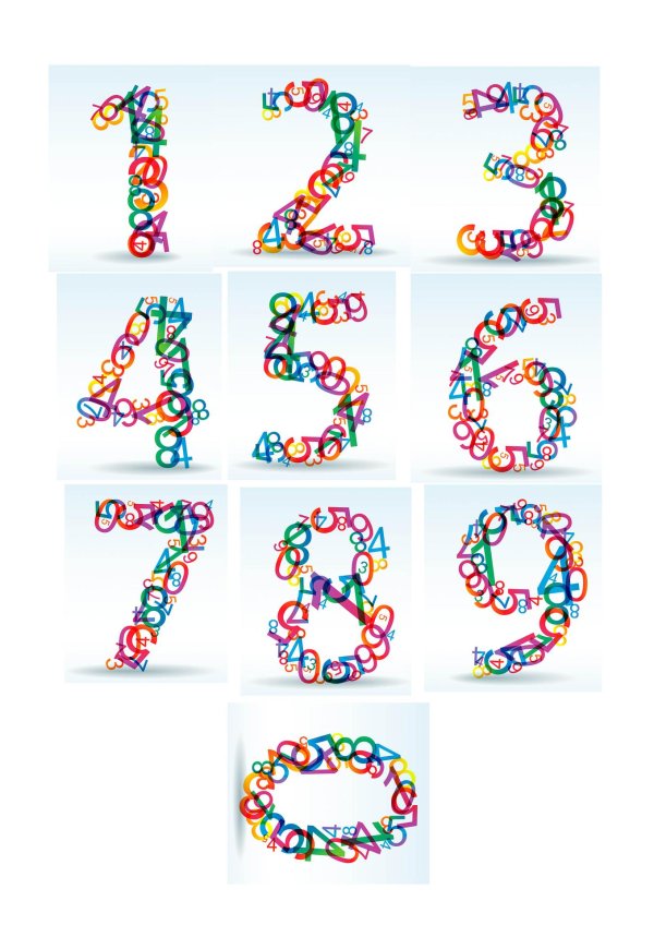 Цифры для оформления