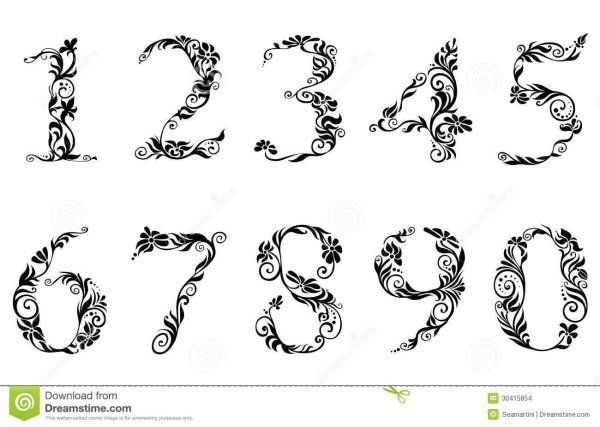 Цифры для оформления