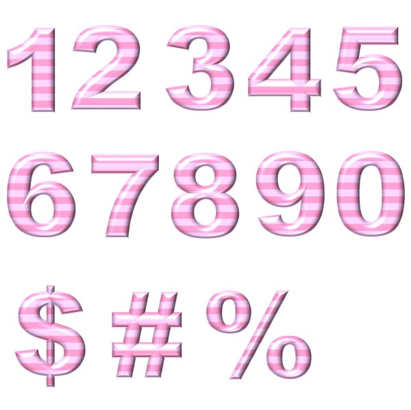 Цифры для оформления