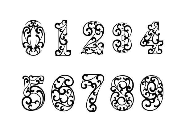 Цифры для оформления