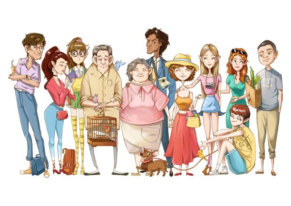 Семья мультяшные