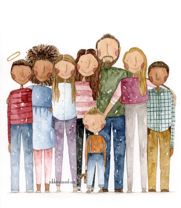 Семья мультяшные