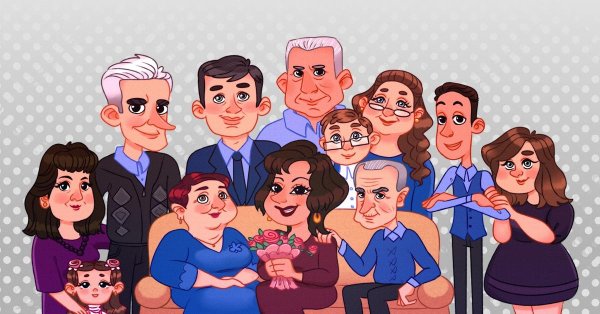 Семья мультяшные