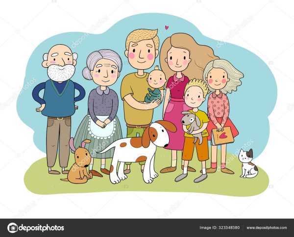 Семья мультяшные