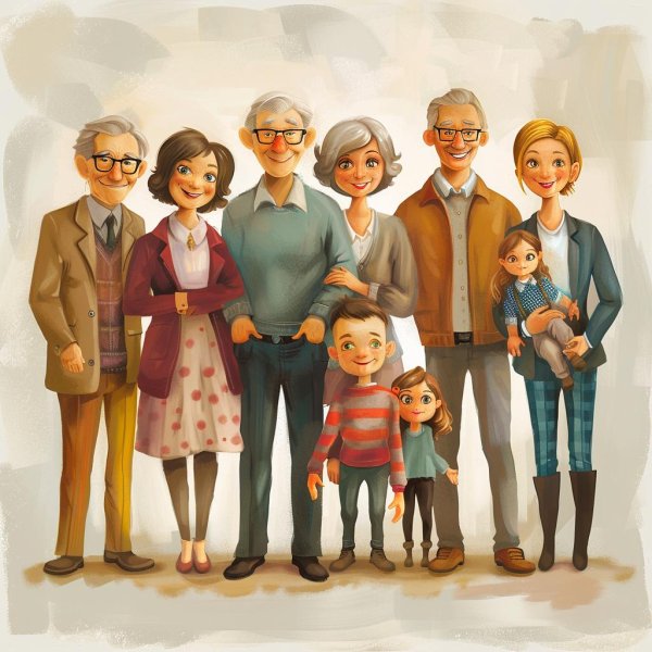Семья мультяшные