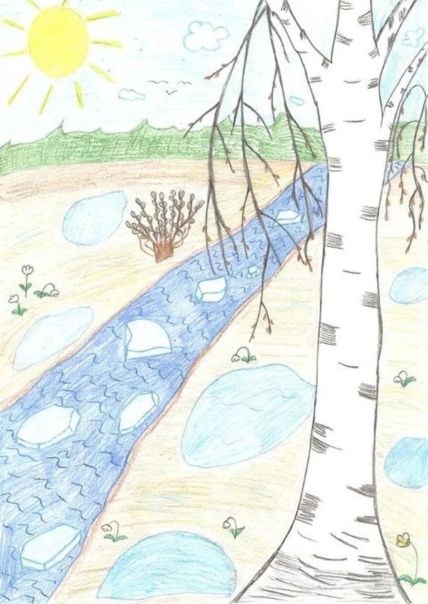 Нарисованные про весну