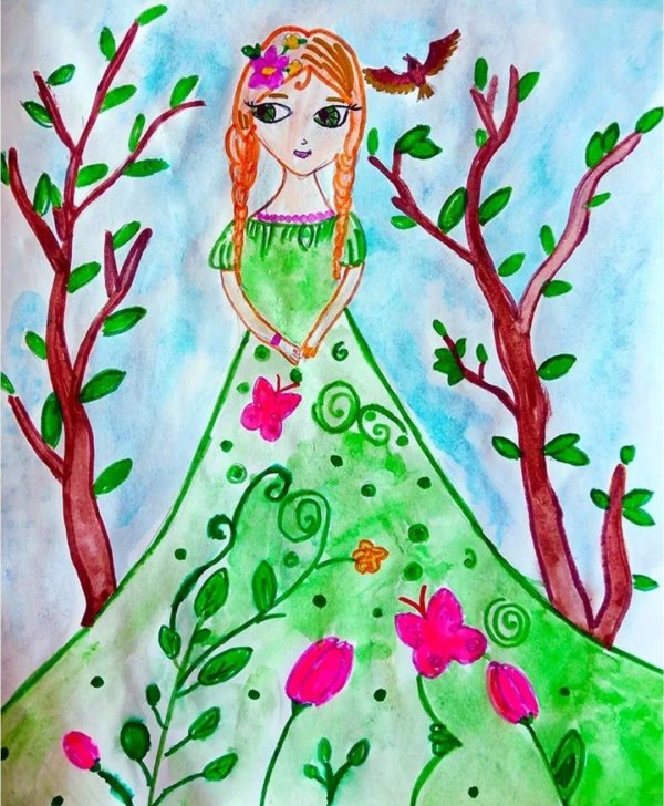 Нарисованные про весну