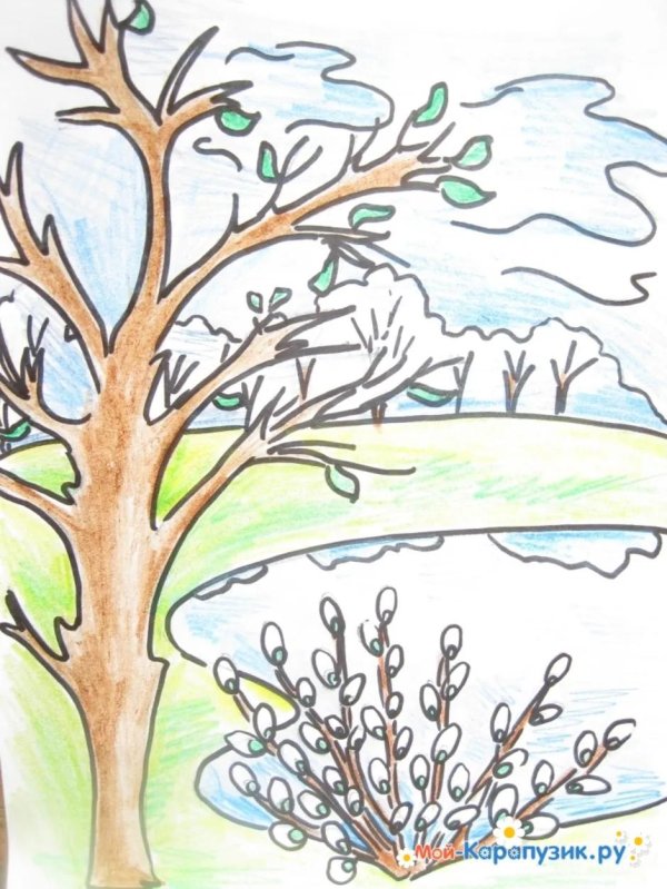 Нарисованные про весну