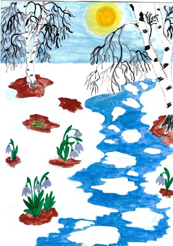 Нарисованные про весну