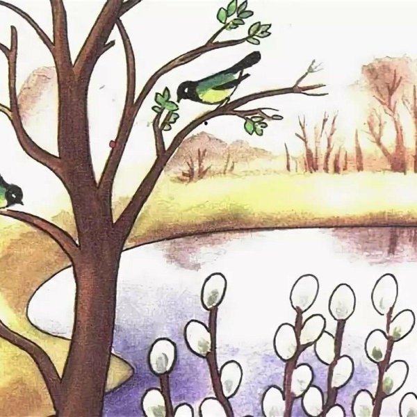 Нарисованные про весну