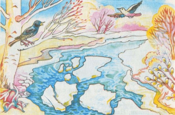 Нарисованные про весну