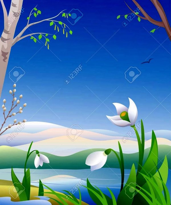 Нарисованные про весну