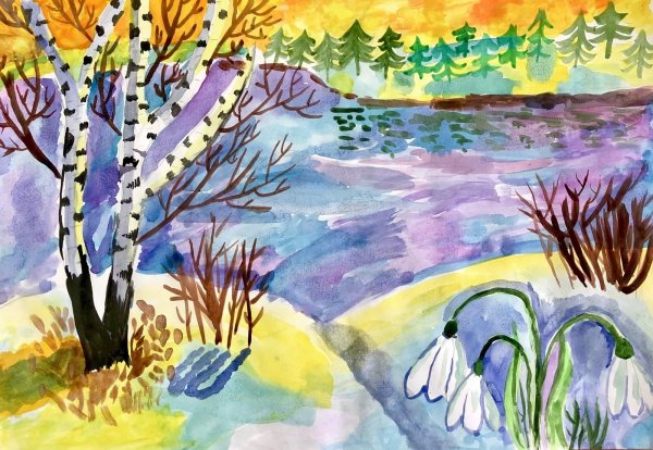 Нарисованные про весну