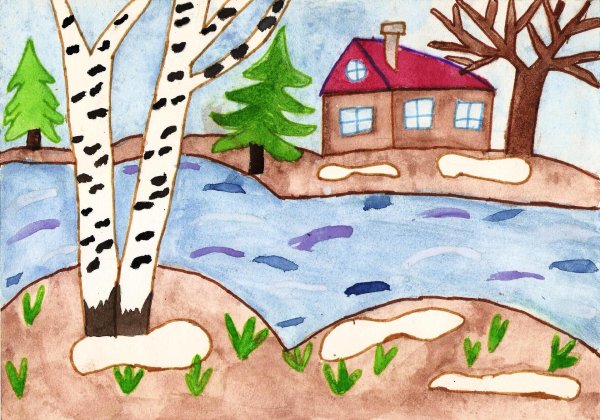 Нарисованные про весну