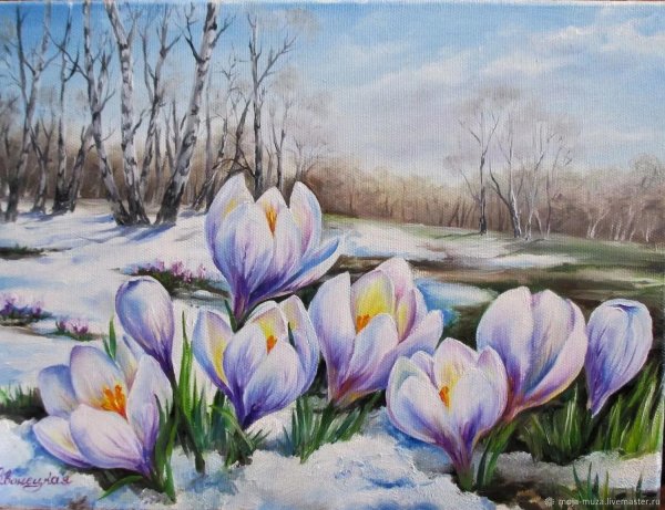 Нарисованные про весну