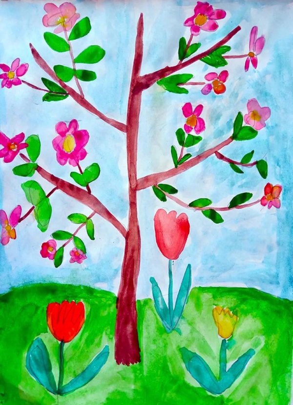 Нарисованные про весну