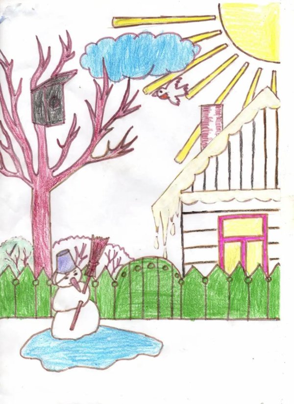 Нарисованные про весну