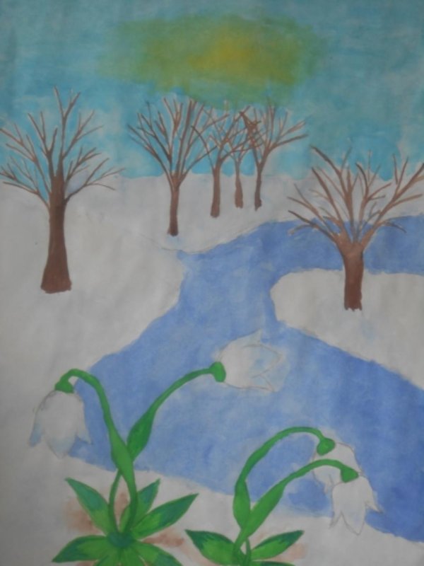 Нарисованные про весну