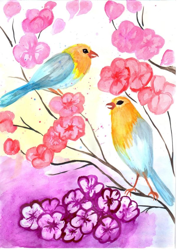 Нарисованные про весну