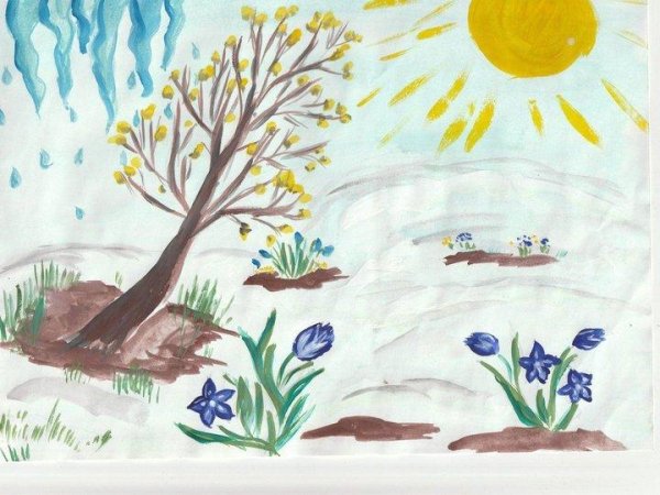 Нарисованные про весну