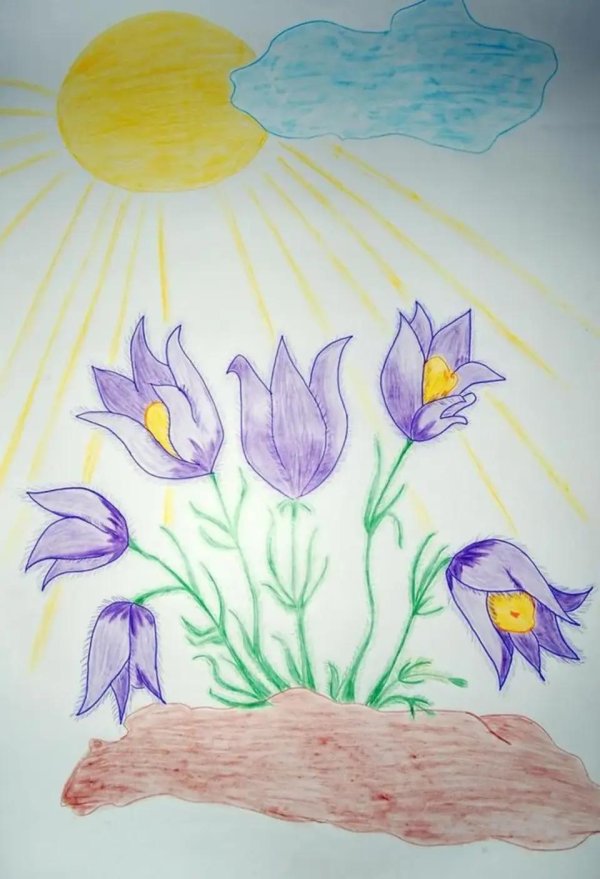 Нарисованные про весну