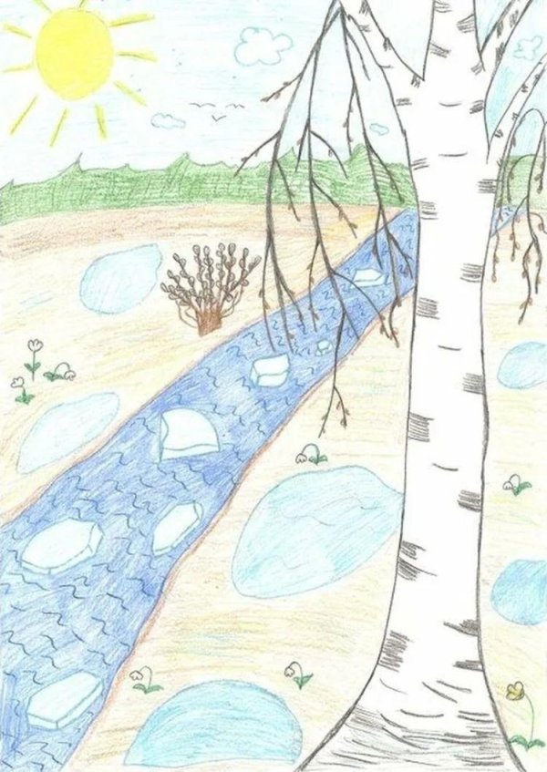 Нарисованные про весну