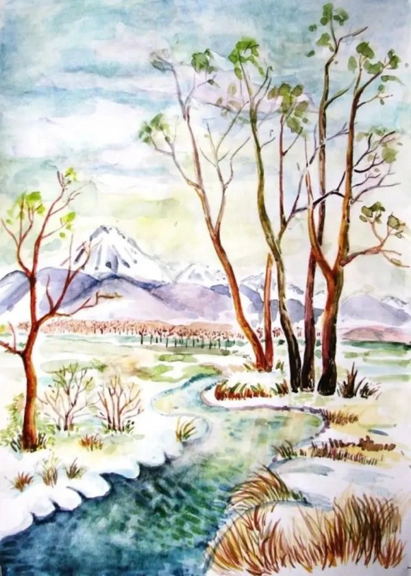 Нарисованные про весну