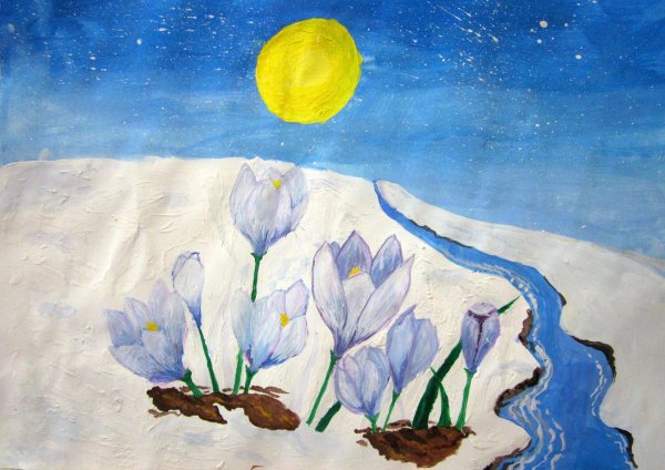 Нарисованные про весну