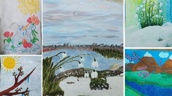 Нарисованные про весну