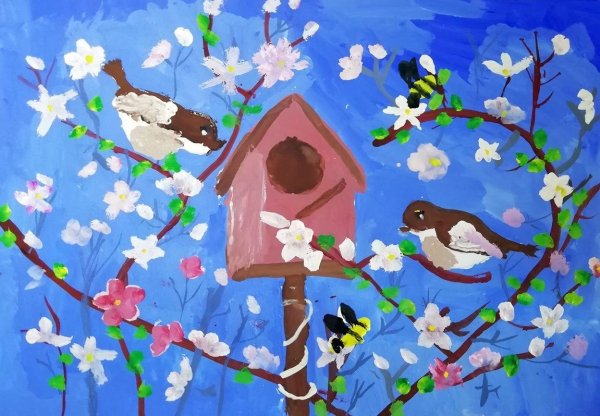 Нарисованные про весну